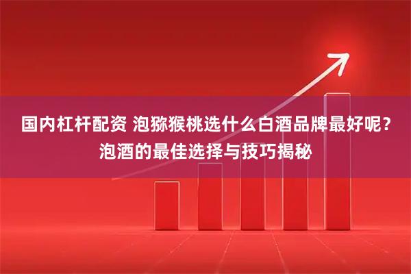 国内杠杆配资 泡猕猴桃选什么白酒品牌最好呢？泡酒的最佳选择与技巧揭秘